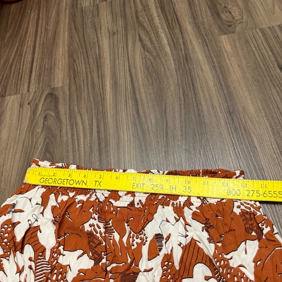 Roxy women sz S elastic waist Cream Floral mini Skirt s - Picture 6 of 6